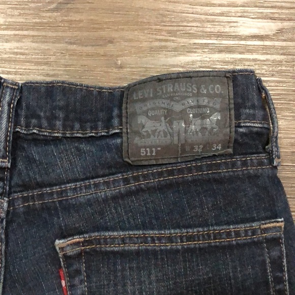 Levi Strauss # 511 Slim Stretch Jean Black Label W32 X L34 - Picture 6 of 9